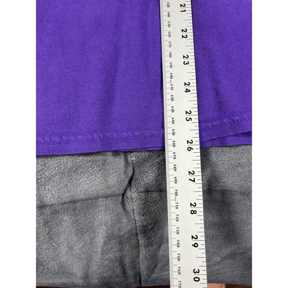 Gildan Hey Rube Clown Graphic T-Shirt Purple Mens Medium Checkerboard Circus Tee